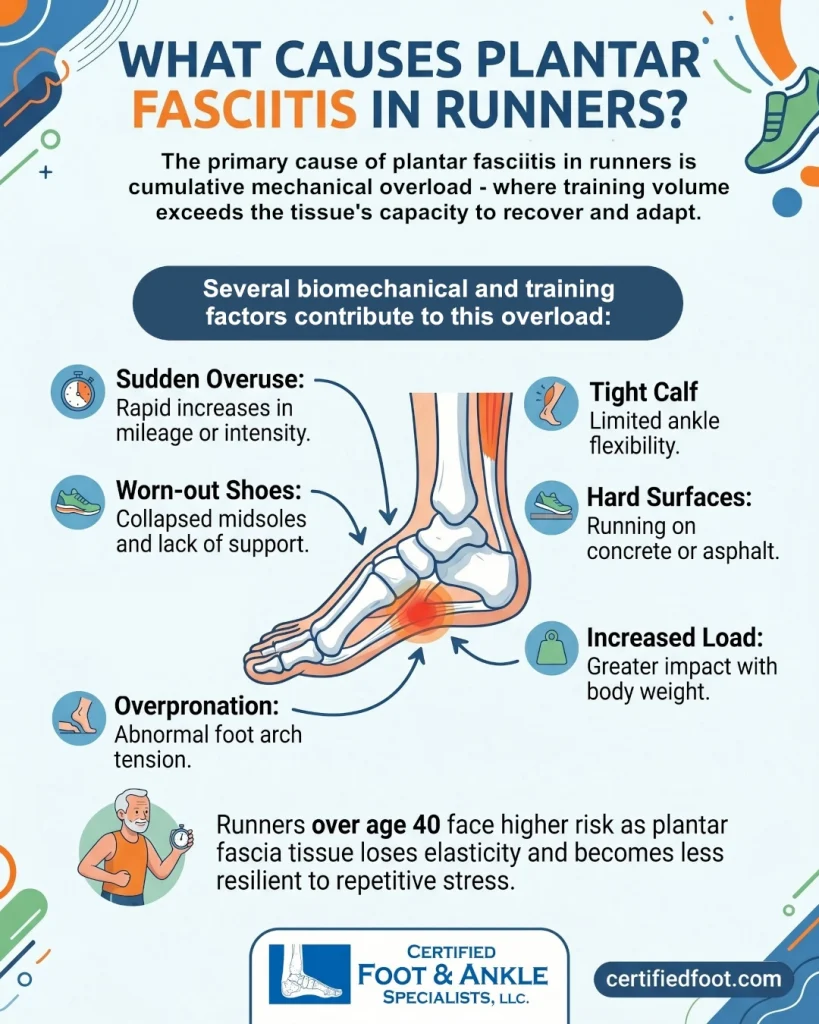 can you run with plantar fasciitis biomechanical factors infographic cfas