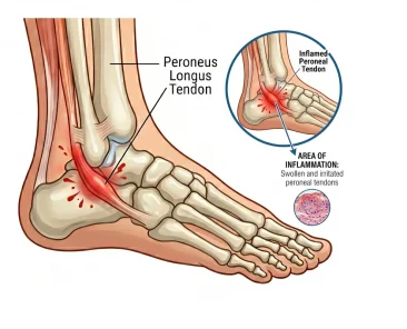 peroneal tendonitis treatment infographic inflammation